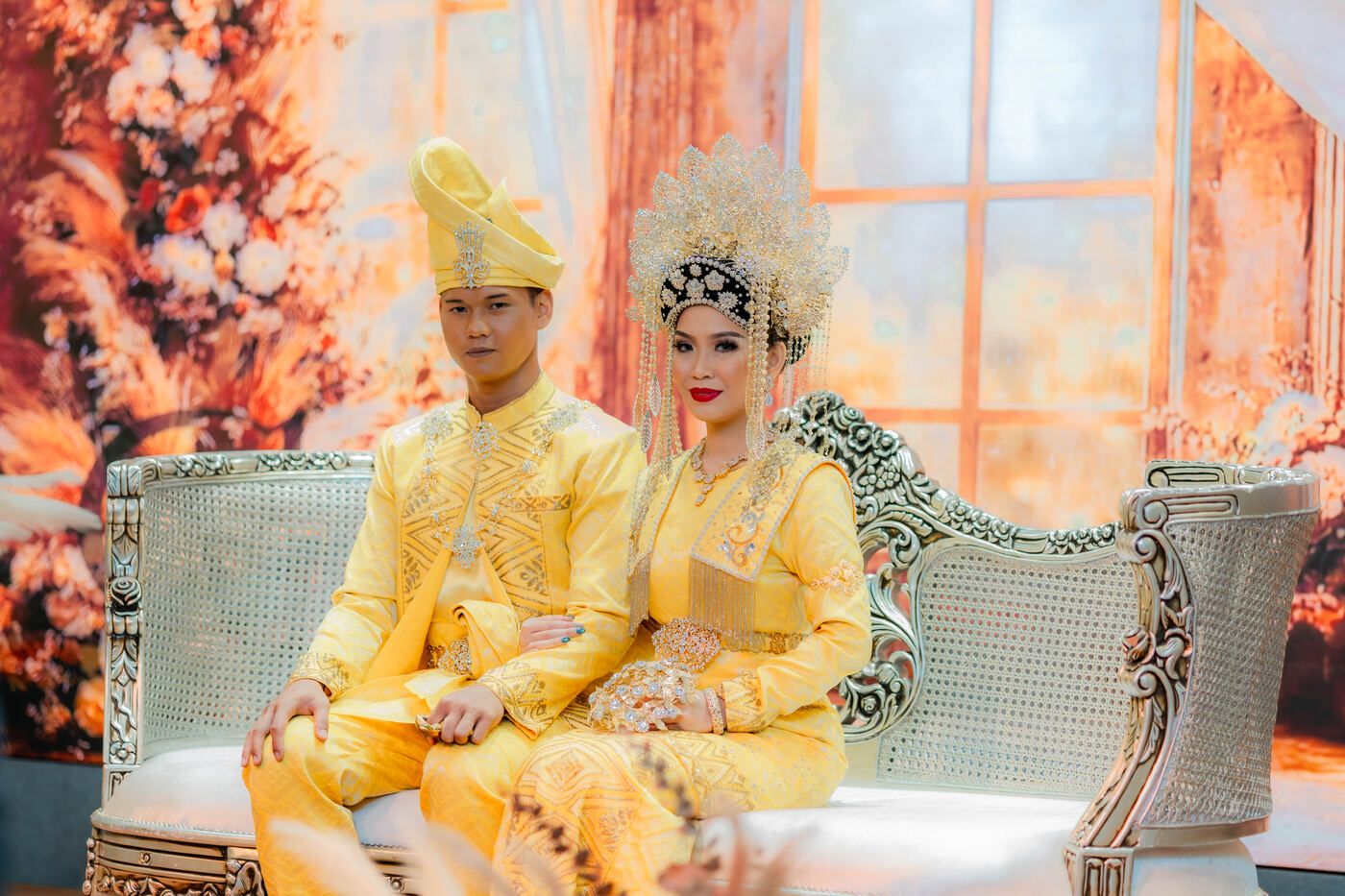 Hosted celebration with performers in the event room